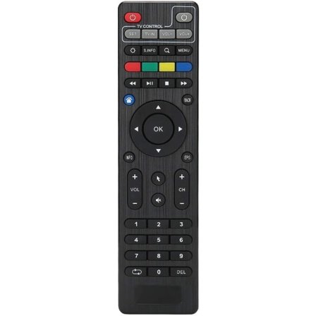 TVIP Fjärrkontroll TVIP Fjärrkontroll ABS Svart TV TV Set Top Box Fjärrkontroll för TVIP412 TVIP415 TVIP605 TVIPS300-Xin