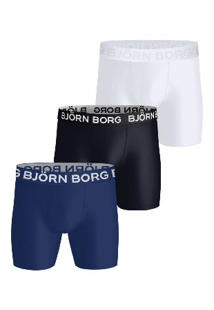 Björn Borg Sports Microfiber Boxer 3-Pack Boxers Herr Flerfärgad S