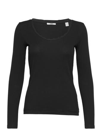 T-Shirts T-shirts & Tops Long-sleeved Svart Esprit Casual