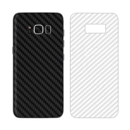 Samsung Galaxy S8 -hiilikuitu ihon suojaava muovi selkä läpinäkyvä