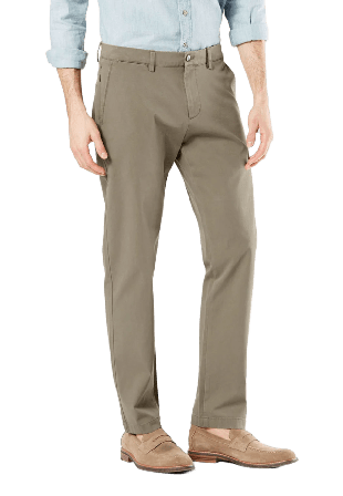 Dockers Crafted Khaki Pants, Slim Tapered Fit Byxor Herr Grön 36 34