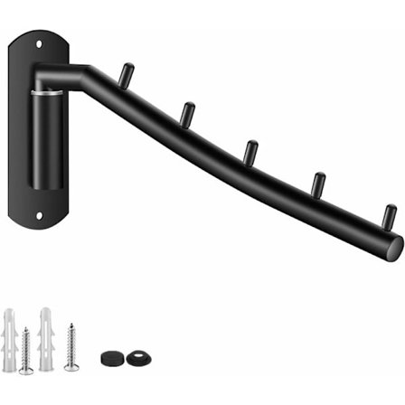 Fällbar väggmonterad klädhängare Klädhängare i rostfritt stål med svängarm för sovrum badrum