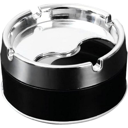 Askopp i rostfritt stål, bärbar, elegant, metall, svart