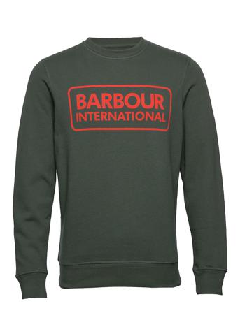 B.intl Large Logo Swea Sweat-shirt Tröja Grön Barbour