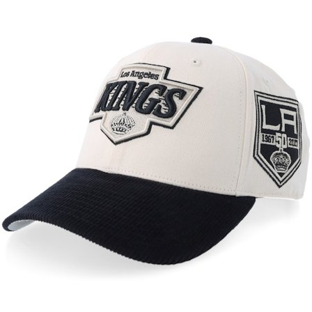 Mitchell & Ness - NHL Svart adjustable Caps - Los Angeles Kings Fall Corduroy Pro Off White/Black Adjustable @ Hatstore