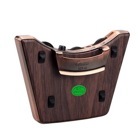Akustisk guitar lydhul pickup dual pickup tilstande piezo + mikrofon understøtter lydstyrke tone justering fase funktion nem installation til 36-42 