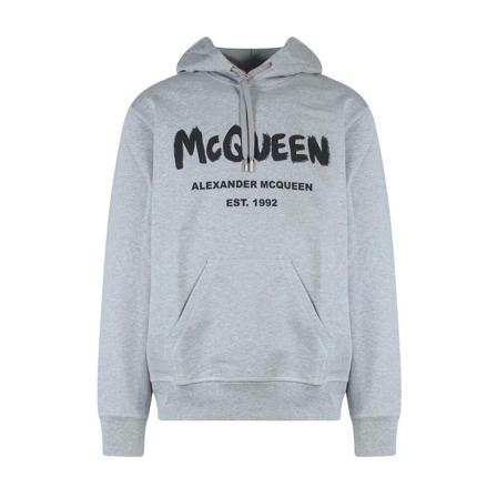 Alexander McQueen, Sweatshirts Grijs, Heren, Maat:XL