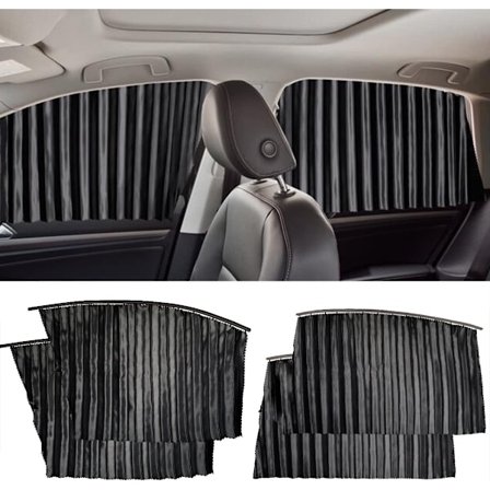 Side Window Sunshades for Car (4pcs), Magnetic Car Curtain to Bl