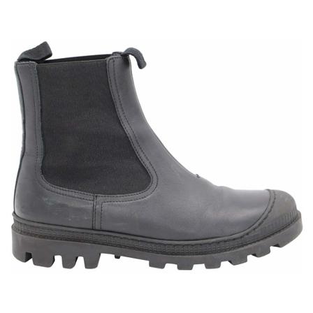 Loewe Pre-owned Chelsea Laarzen In Calfskin Leather , Zwart , Dames , Maat: 39 EU Vintage Schoenen