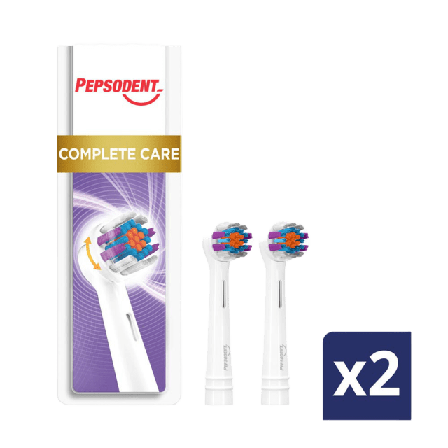 Pepsodent Eltandborsthuvud Complete Care 2-p Munhygien Dam 2 ST
