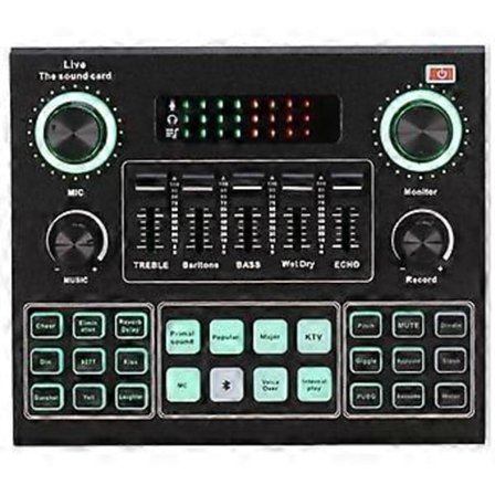 V9 Bluetooth Äänikortti USB Kuulokemikrofoni Web Radio Reaaliaikainen Äänikortti Lauluäänikortti Puhelimelle Tietokoneelle