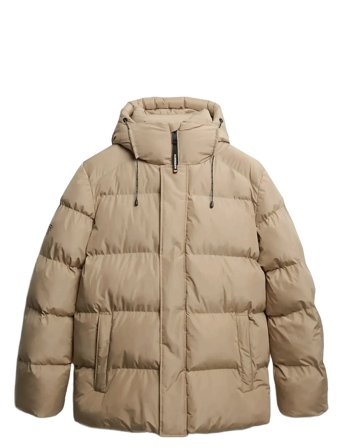 Superdry | Hooded 5 Baffle Sports Puffer | L