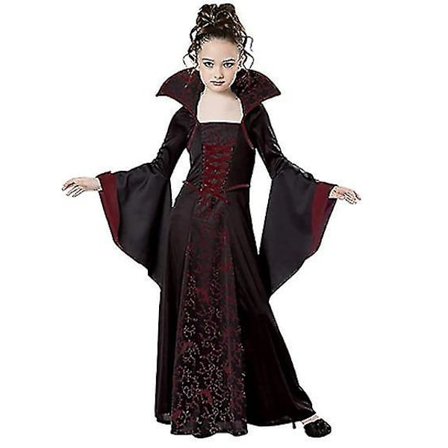 Vampyr kostume halloween pige vampyr kjole dronning kostume