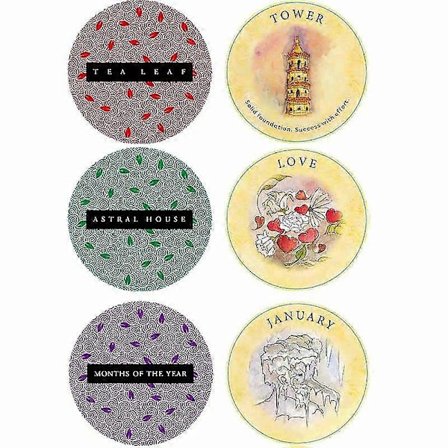 Te-blad Fortune Card Tarot Oracle Card Familie Selskap Brettspill Skjebne Spådom [HK]