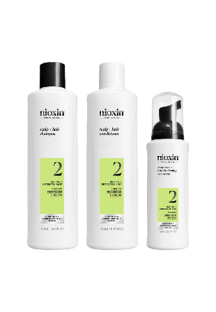 Nioxin System 2 Trial Kit for Thinning Hair Presentaskar & set Unisex 150ml,150ml,40ml