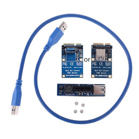 Mini Pcie Til Pci-e X1 Utvidelsesport Adapter Med Gullbelagte Kontakter, Enkel Å Bruke