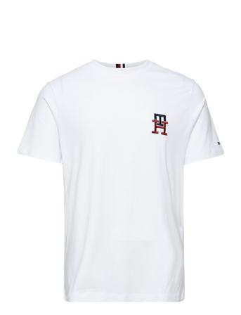 Essential Monogram Tee T-shirts Short-sleeved Vit Tommy Hilfiger