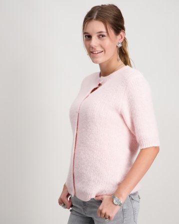 Grunt GRLins SS Knit Rosa Tröjor Tjej - Kids Brand Store