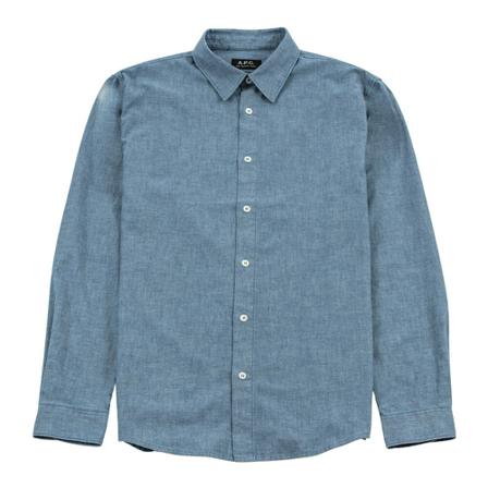 A.p.c., Casual Shirts Blauw, Heren, Maat:XL
