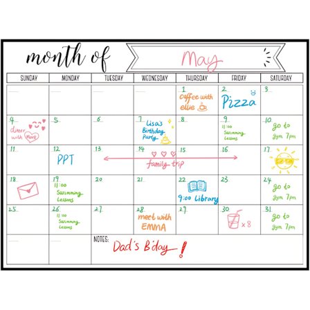 Magneettinen jääkaappikalenteri Finoly englanniksi, | Jääkaappikalenteri | Kuukausikalenteri | Magneettinen jääkaappikalenteri | Magneettinen 