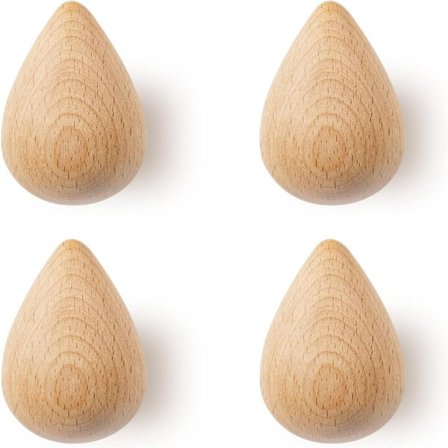 4 kpl puisia koukkuja Söpöt seinäkoukut