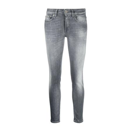 Dondup, Slim-fit Trousers Grijs, Dames, Maat:W27