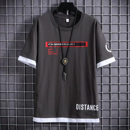 Män Pendlar Mode Bokstavstryck Kortärmad T-shirt