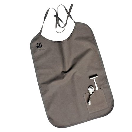 Kay Bojesen Børnesæt m. hagesmæk - 2 dele Mat stål, Børn & Forældre, Service, Spisesæt