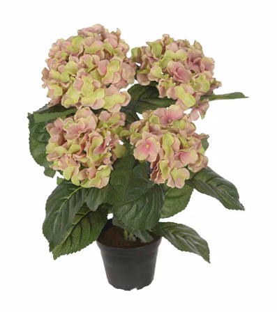 Mr Plant Kunstig Blomst Hortensia Rosa H37