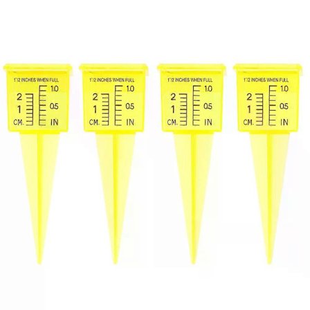 Bevattningsmätare Sprinkler Mätkoppar, 4 st Gräsmatta Vattenmätningsverktyg för Sprinklerbevattningsövervakning