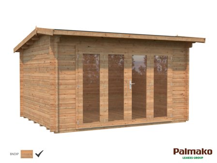 Palmako Ines Stuga 11,7 m²/inv. 11,1 m², brun impregnerad, Stugor & förråd