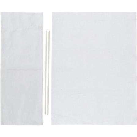 994338 Stol Canvas Cover, 1 sæt instruktørstol Canvas udskiftningssæde klæde hjem tilbehør møbler tilbehør (hvid) Vit