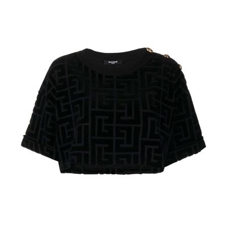 Balmain T-Shirts Sort, Dame