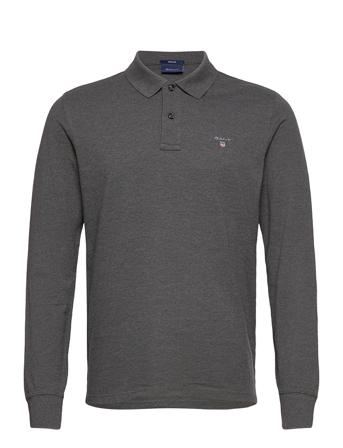 Original Pique Ls Rugger Polos Long-sleeved Grå GANT