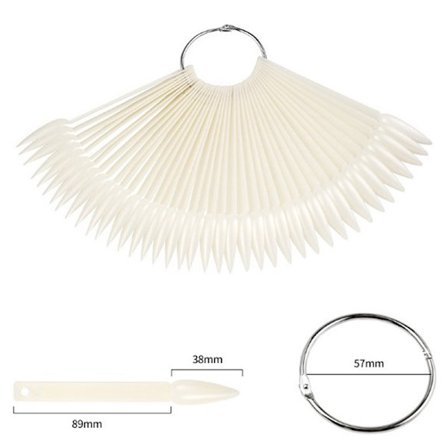 40st Nail False Display Nail Art Fan Wheel Polish Practice Col