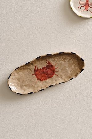 Jotex - Serveerschaal 31x13 Cm Beige/multi Beige/multi - OCEAN - Koop Dienbladen & serveerschalen bij Jotex