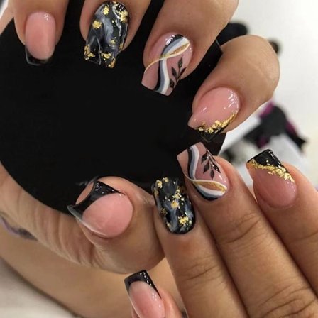 Fake Nails Falske Nail French