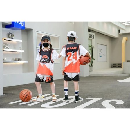 Sommar barn basket shorts T-shirt Jersey Set