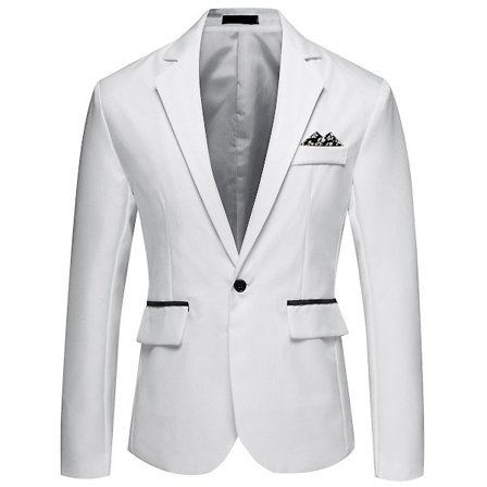 Allthemen Miesten Business Casual Yksipainikkeinen Notched Lapel Yksivärinen Blazer Puku Takki