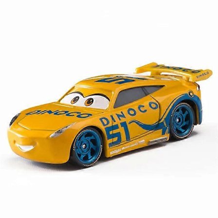 1:55 mittakaavan painevalettu kilpa-autolelusetti - Lightning McQueen, Jackson Storm, Cruz