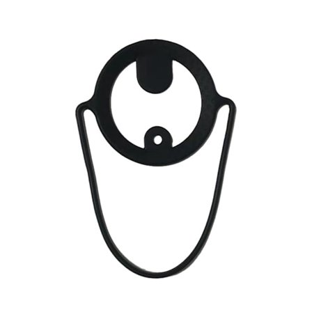 Genanvendelig Silikone Kaffekop Holder Bærbar Drikkevareholder til Udendørs Rejser Sort