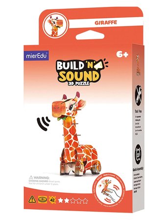3D Puzzle With Sound - Giraffe Patterned MierEdu