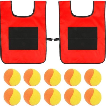 Sæt med 2 klæbrige bolde, 2-delt sæt med klæbrige bolde, dodgeball-spil, med 10 KLB