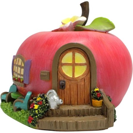 Puutarhakoristeet Keijutalo Omenanmuotoinen 8,9x10,2x7,6cm