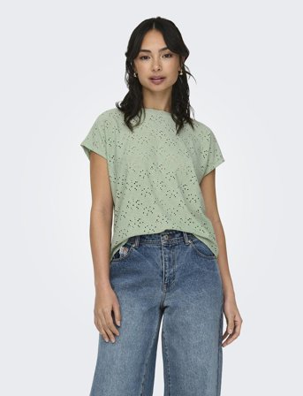 ONLY Onlsmilla S/S Top Jrs Noos - Green - S