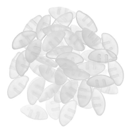 Klare Push-In Silikone Næsepuder til Briller 25 Par