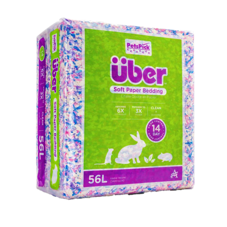 Über - Papirsøppel 56 L Konfetti - Smådyr - Bunnstrø og bomateriale - Burspon - ZOO.no