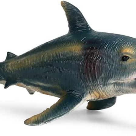 Stor hai leketøy Helicoprion, diverse marine dyr hai figur laget av plast KLB