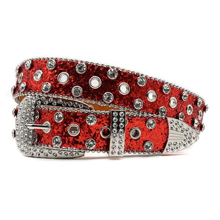 New Western Diamond Studded Belt Bling Rhinestone Belt Cowboy Cowgirl Cinto De Strass Skull For Women Men Fashion Ceinture Femme