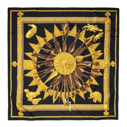 Hermès Vintage, Pre-owned Scarf Geel, Dames, Maat:ONE Size